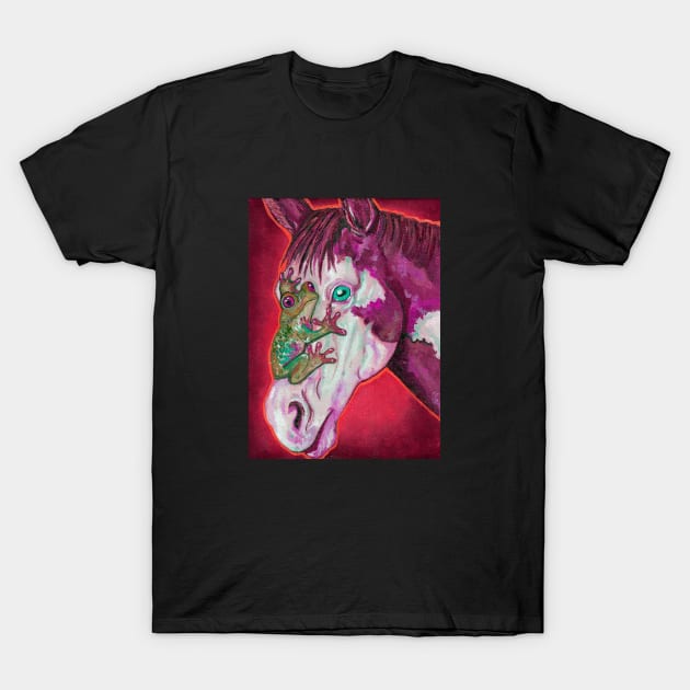 Psychedelic horse T-Shirt by deadblackpony